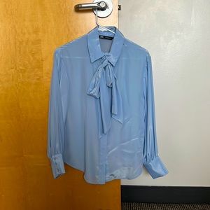 Zara blue blouse size small